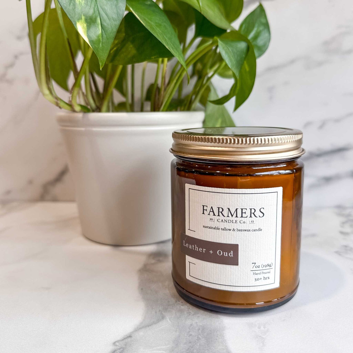 Leather and oud fragrance with lime and lemongrass accents