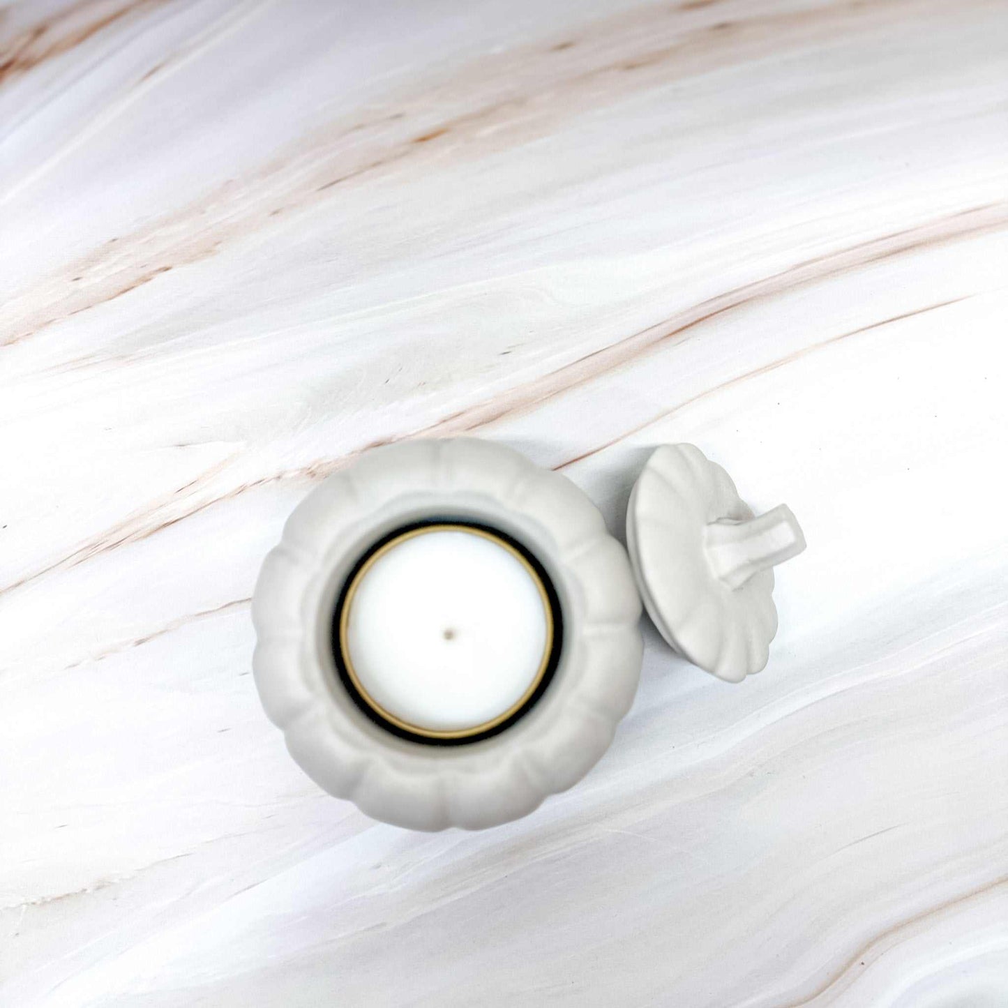 Concrete Pumpkin Tealight Holder