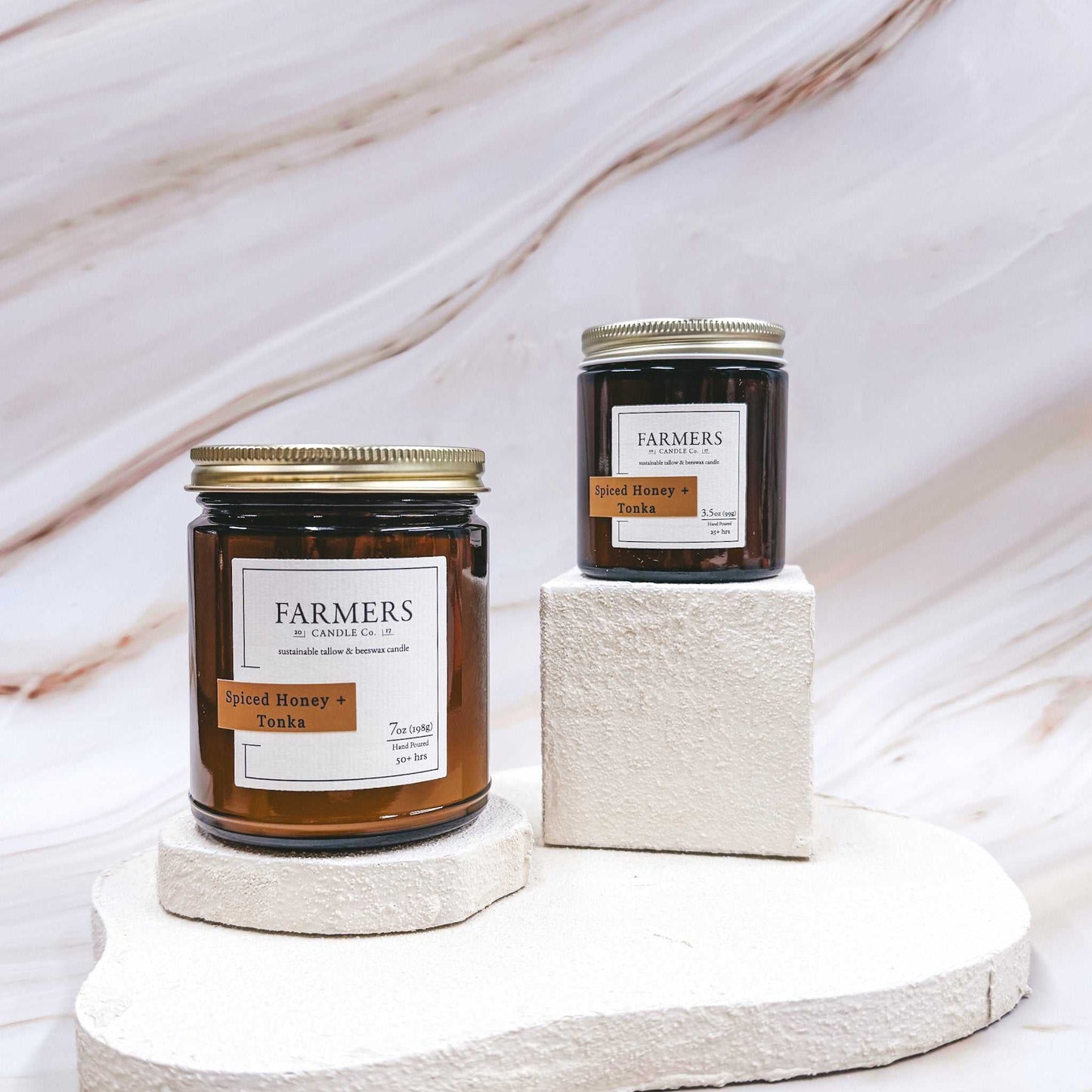 Spiced Honey + Tonka blend with honey, spices, tobacco leaves, and woody base